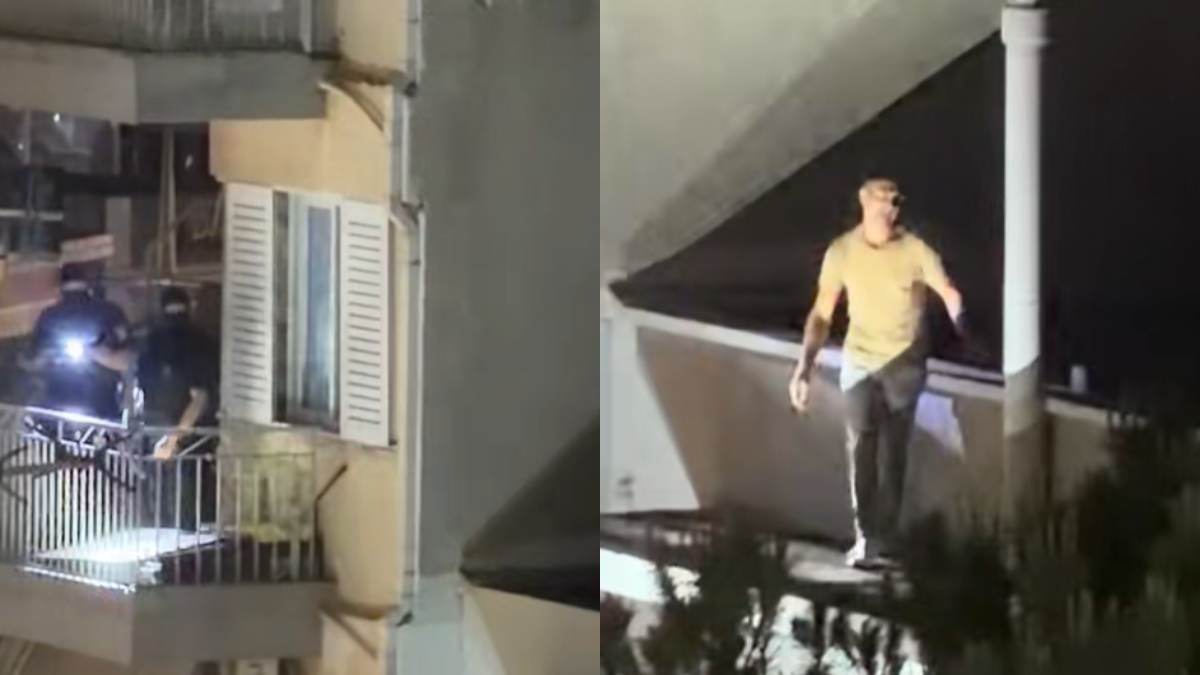 Μια συνηθισμένη μέρα στην Αγία Βαρβάρα: Αστυνομικοί κυνηγούν Ρομά που πηδάει από μπαλκόνι σε μπαλκόνι!