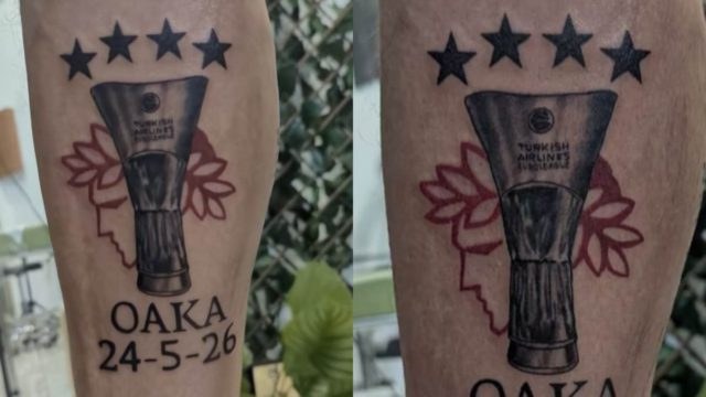 Το τερμάτισε: «Άρρωστος» Ολυμπιακός έκανε τατουάζ το Eυρωπαϊκό του Ολυμπιακού στο ΟΑΚΑ
