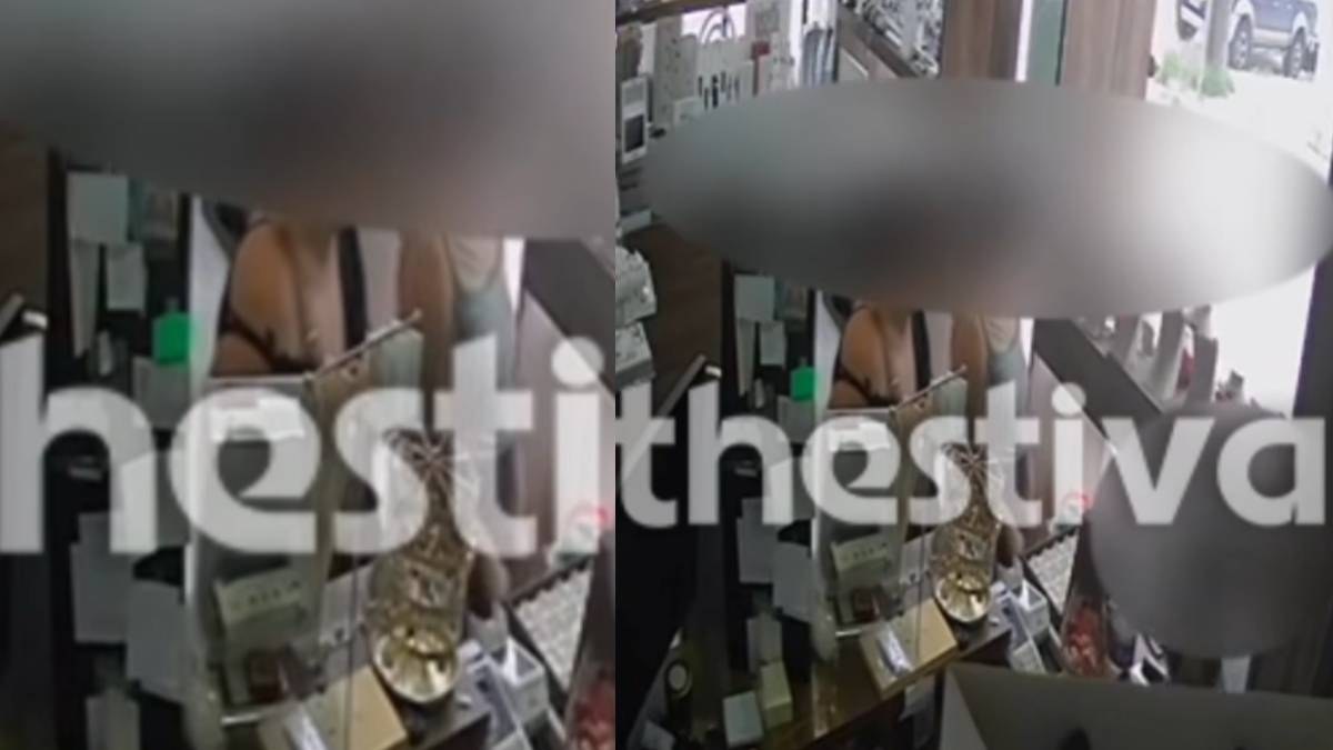 Σοκ στην Θεσσαλονίκη: Ατάραχες, χωρίς βιασύνη «άρπαξαν» χρυσαφικά – Τα βίντεο από την κλοπή σε κοσμηματοπωλείο