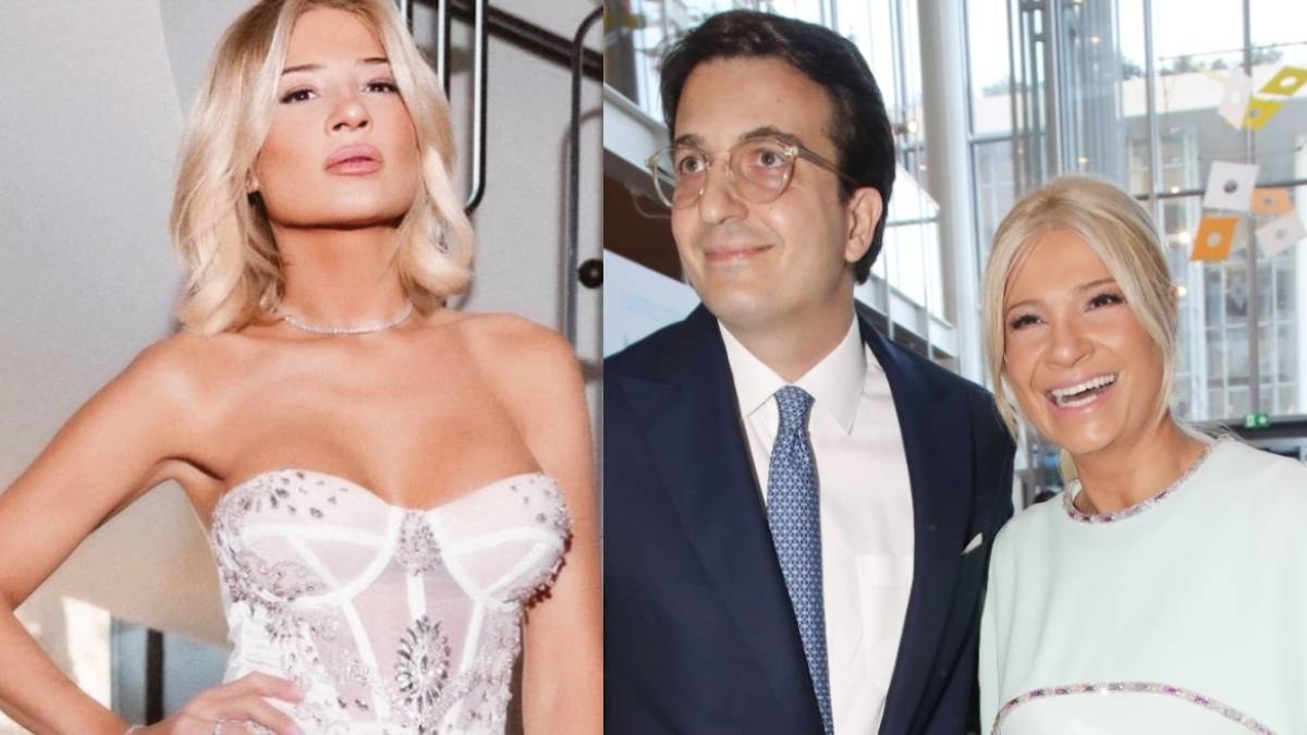 Η Φαίη Σκορδά ποζάρει για πρώτη φορά αγκαλιά με τον αρραβωνιαστικό της, Αλέξανδρο Αθανασιάδη, στο περιθώριο του αγώνα της Formula 1.