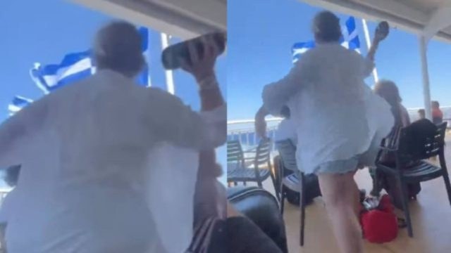 Θυμάστε την γυναίκα που είχε πετάξει το ηχείο από πλοίο στη θάλασσα; Ξαναχτύπησε: «5 παιδιά γαβγίζουν στα αυτιά μας»