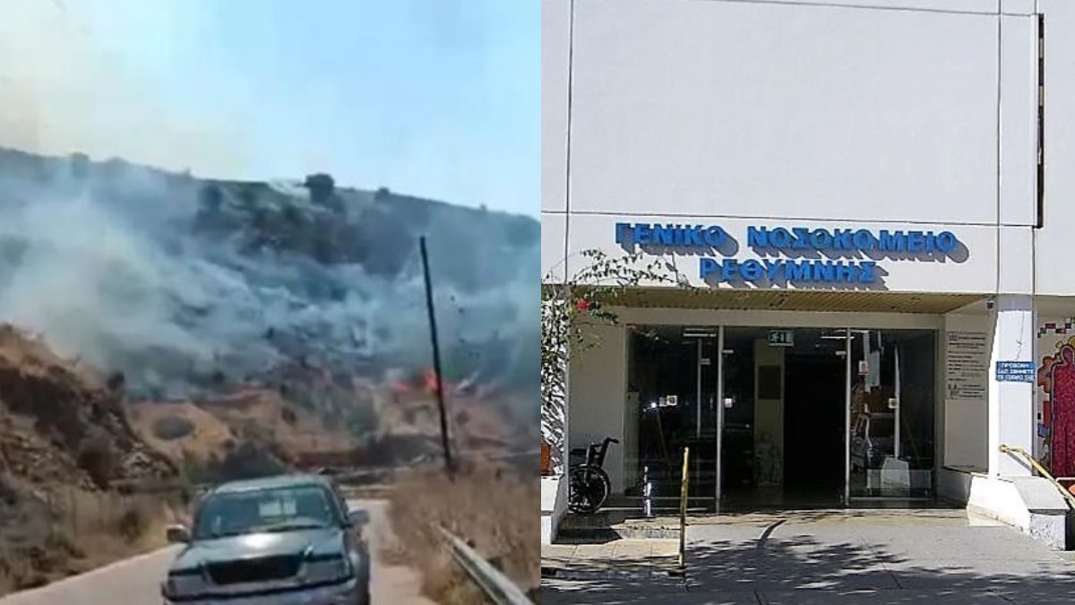 Σπαρακτικές σκηνές στο Νοσοκομείο Ρεθύμνου: Έφτασαν οι σοροί των δύο νεκρών πυροσβεστών