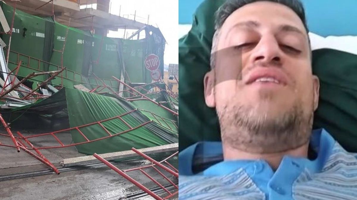 Από θαύμα ζωντανός: Η συγκλονιστική εξομολόγηση του οδηγού που καταπλακώθηκε από μεταλλική σκαλωσιά