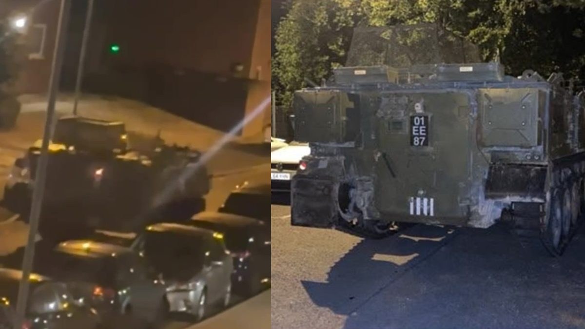 Μεθυσμένοι στρατιώτες έκλεψαν άρμα μάχης 15 τόνων και προκάλεσαν χάος, ισοπεδώνοντας αυτοκίνητα και προκαλώντας ζημιές ύψους 100.000 λιρών