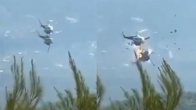 Σύγκρουση ελικοπτέρων στα Μέγαρα: Εντοπίστηκαν τραυματισμένα δύο μέλη από τα πληρώματα – Βίντεο