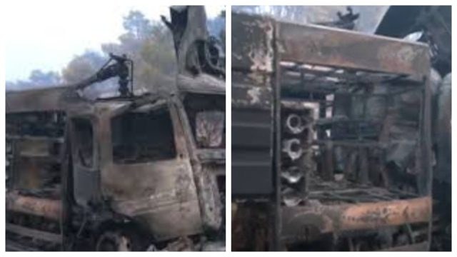 Πόρτο Γερμενό: Στις φλόγες όχημα της Πυροσβεστικής – Σώθηκαν την τελευταία στιγμή οι πυροσβέστες