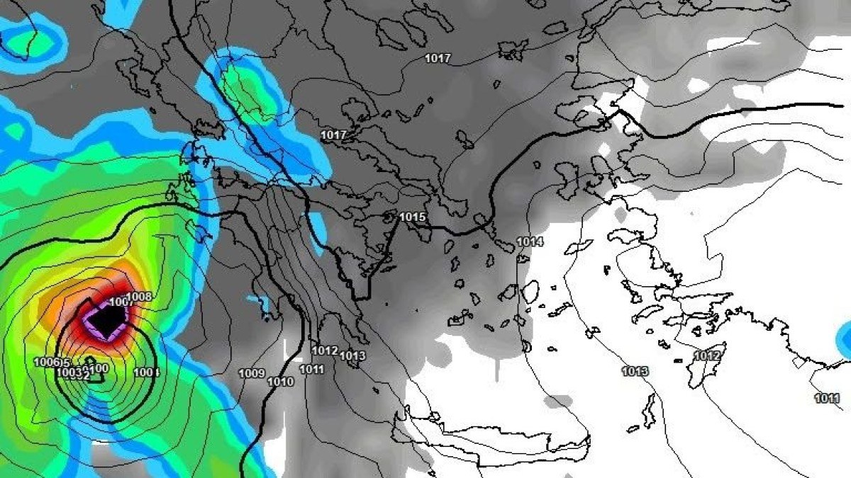 Αλλάζει το σκηνικό του καιρού από Δευτέρα – Στο επίκεντρο πιθανός μεσογειακός «κυκλώνας»