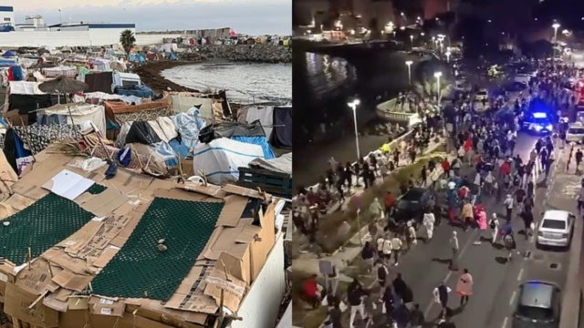 Χάος στη Θέουτα: Χιλιάδες μετανάστες ξεχύθηκαν στους δρόμους – «Καζάνι που μπορεί να εκραγεί» (Video)