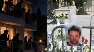 Στις 3 τα ξημερώματα: Προβολέας, ζεϊμπέκικα και ουίσκι πάνω στον τάφο του Γιώργου Μαζωνάκη – «Σήκω Γιώργο να μας τραγουδήσεις»