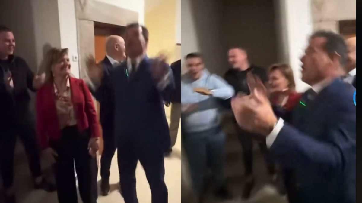 Ο Άδωνις Γεωργιάδης στα κέφια του: Χοροπηδούσε στα Ιωάννινα φωνάζοντας «Και Α και ΟΥ και ΔΑΠ ΝΔΦΚ»