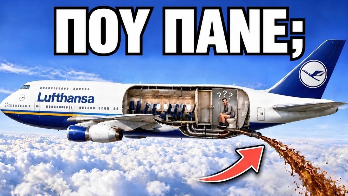 Πού τελικά καταλήγουν τα απόβλητα από τις τουαλέτες των αεροπλάνων;