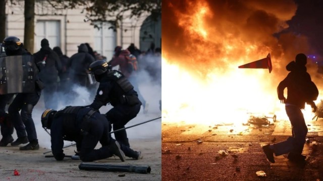 Χάος στη Γαλλία: Νεκρός διαδηλωτής από ανακοπή, 17χρονος ακρωτηριάστηκε από χειροβομβίδα της αστυνομίας