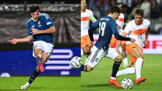 Γαλανόλευκη παράνοια: Ελλάδα – Ολλανδία 2-0 (Ημίχρονο), δείτε τα γκολ της Εθνικής στη Τούμπα (βίντεο)