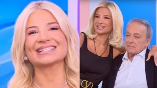 Η παρουσιάστρια αποκάλυψε στην πρεμιέρα του «For You» το χιουμοριστικό μήνυμα που δέχτηκε από τον Ανδρέα Μικρούτσικο