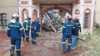 Χανιά: Κατέρρευσε οροφή στους Ιταλικούς Στρατώνες – Ψάχνουν εγκλωβισμένους στα συντρίμμια