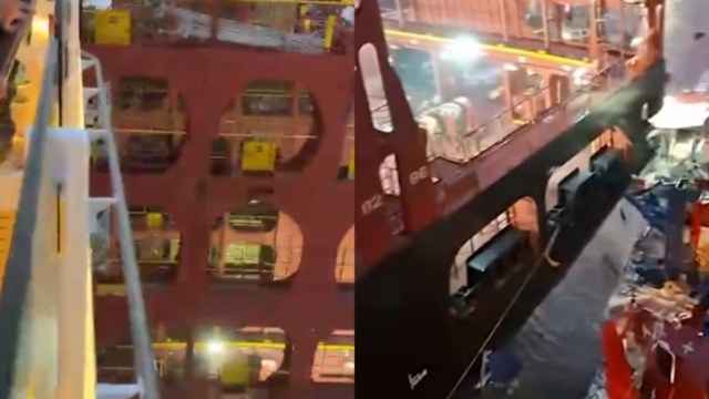 Γερμανία: Κραυγές τρόμου σε κρουαζιερόπλοιο – Η στιγμή που συγκρούεται με φορτηγό πλοίο (Video)