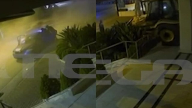 Βίντεο: Η στιγμή που πάνε να κλέψουν κοσμηματοπωλείο στην Αυλίδα με… σκαπτικό μηχάνημα