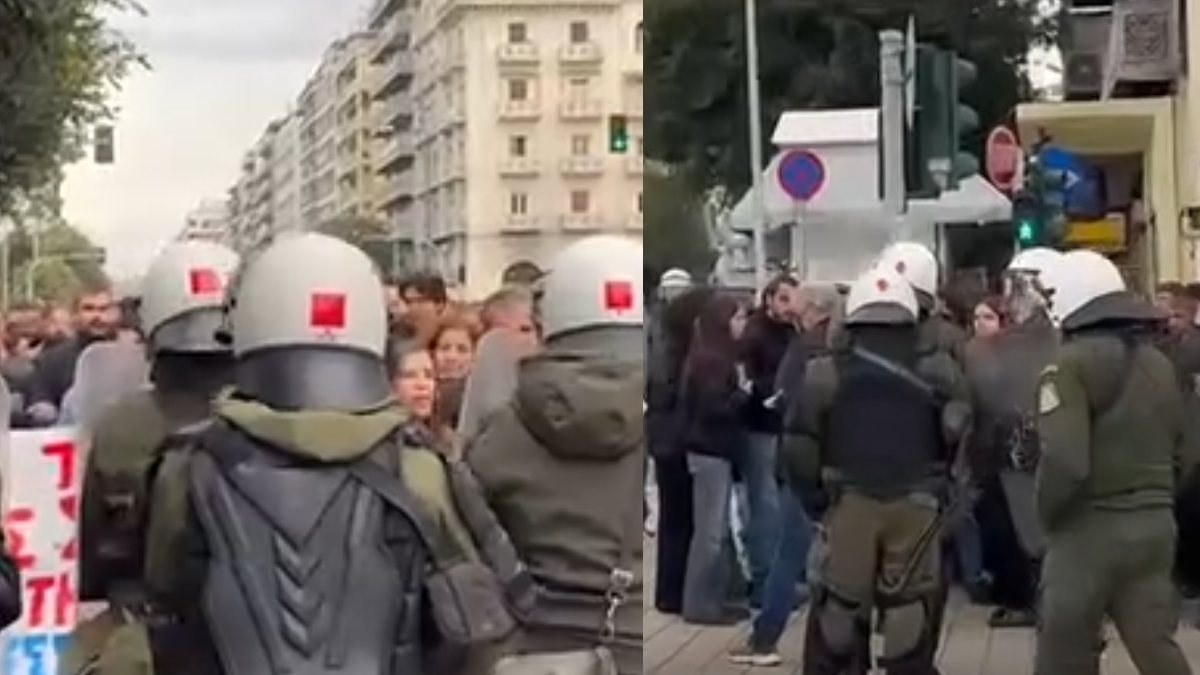 Σοβαρά επεισόδια στη Θεσσαλονίκη: Βίντεο από τις συγκρούσεις για την ομιλία του Κασιδιάρη