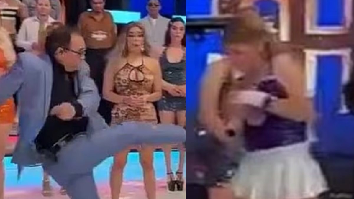 Σοκ σε ζωντανή μετάδοση: Παρουσιαστής κλώτσησε drone και τραυμάτισε μοντέλο στο πρόσωπο